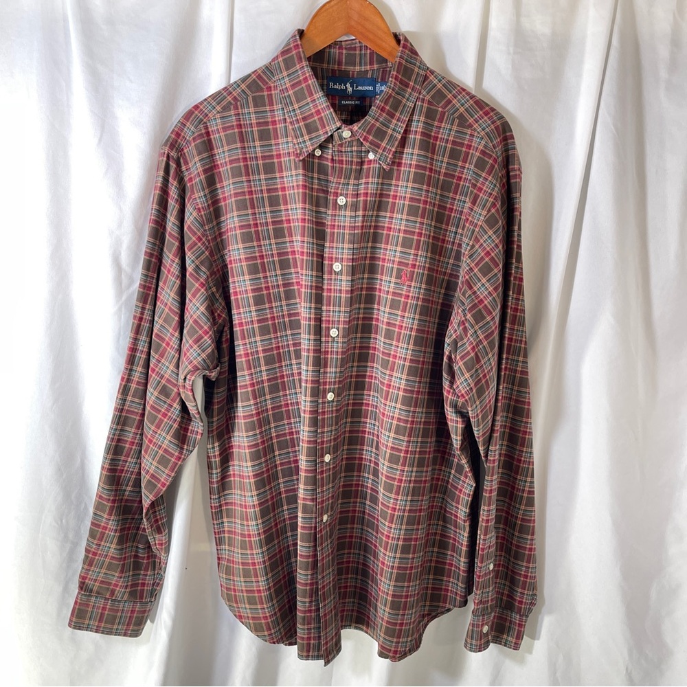 Ralph Lauren Classic Fit Button Down (XXL) Brick/Terra Cota